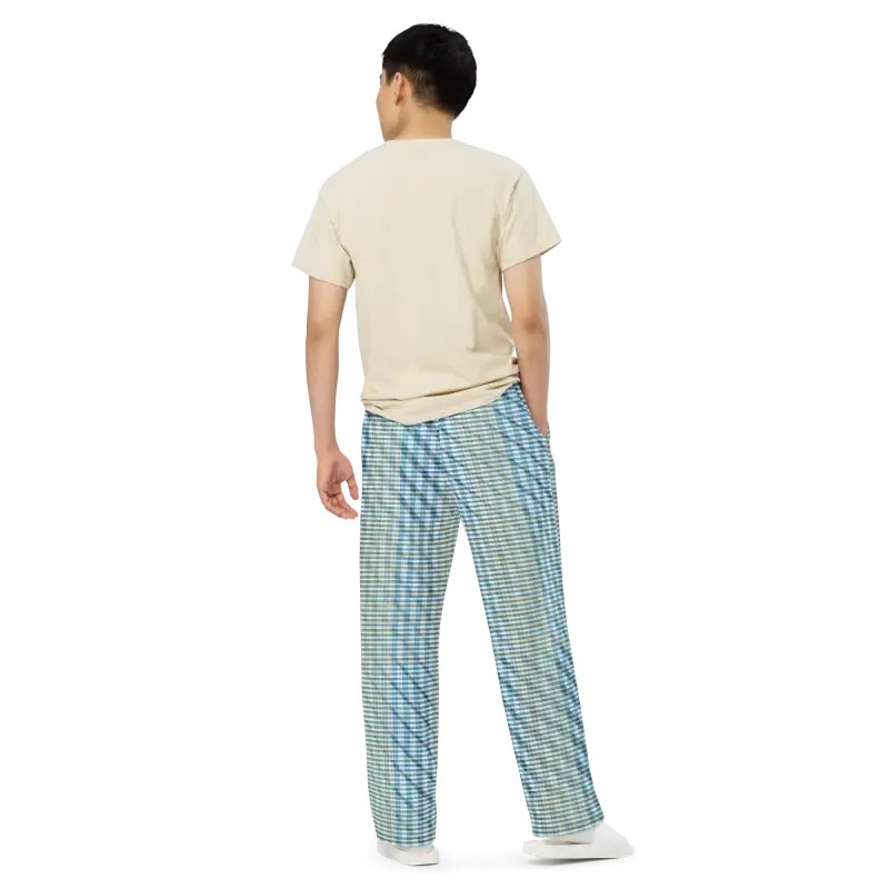 Strut Bold in Blue and Yellow Wide Leg Pants