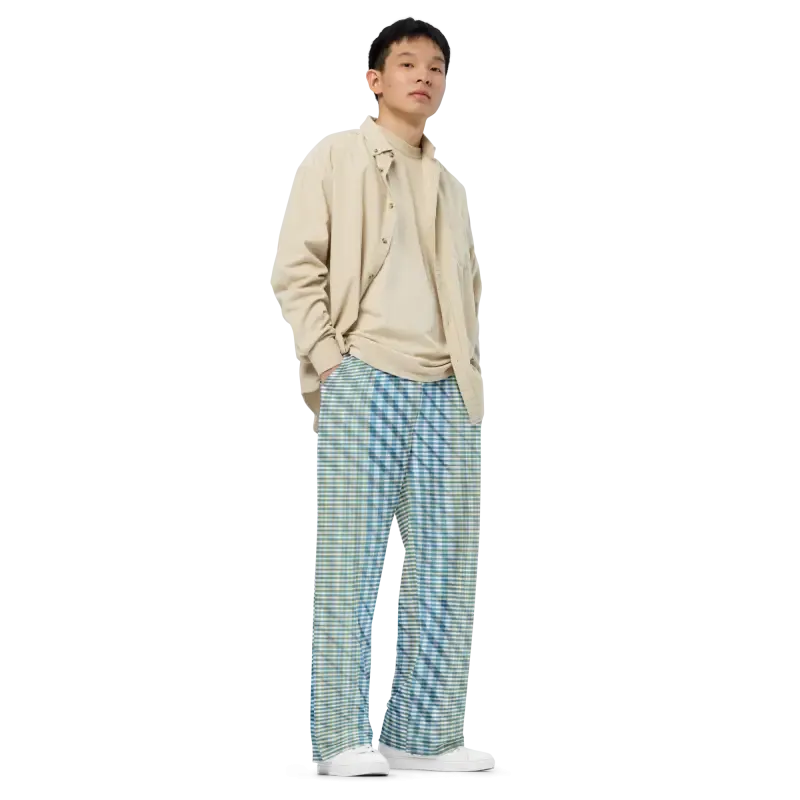 Strut Bold in Blue and Yellow Wide Leg Pants