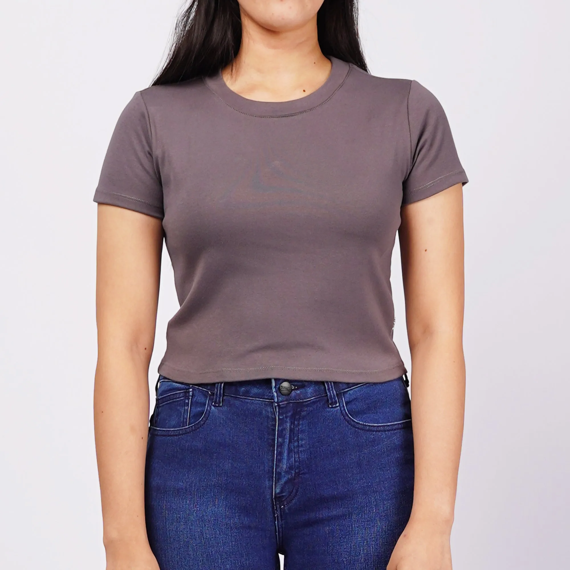 Stylistic Mr. Lee Ladies Basic Tees Boxy Fit 155685-U (Gray)