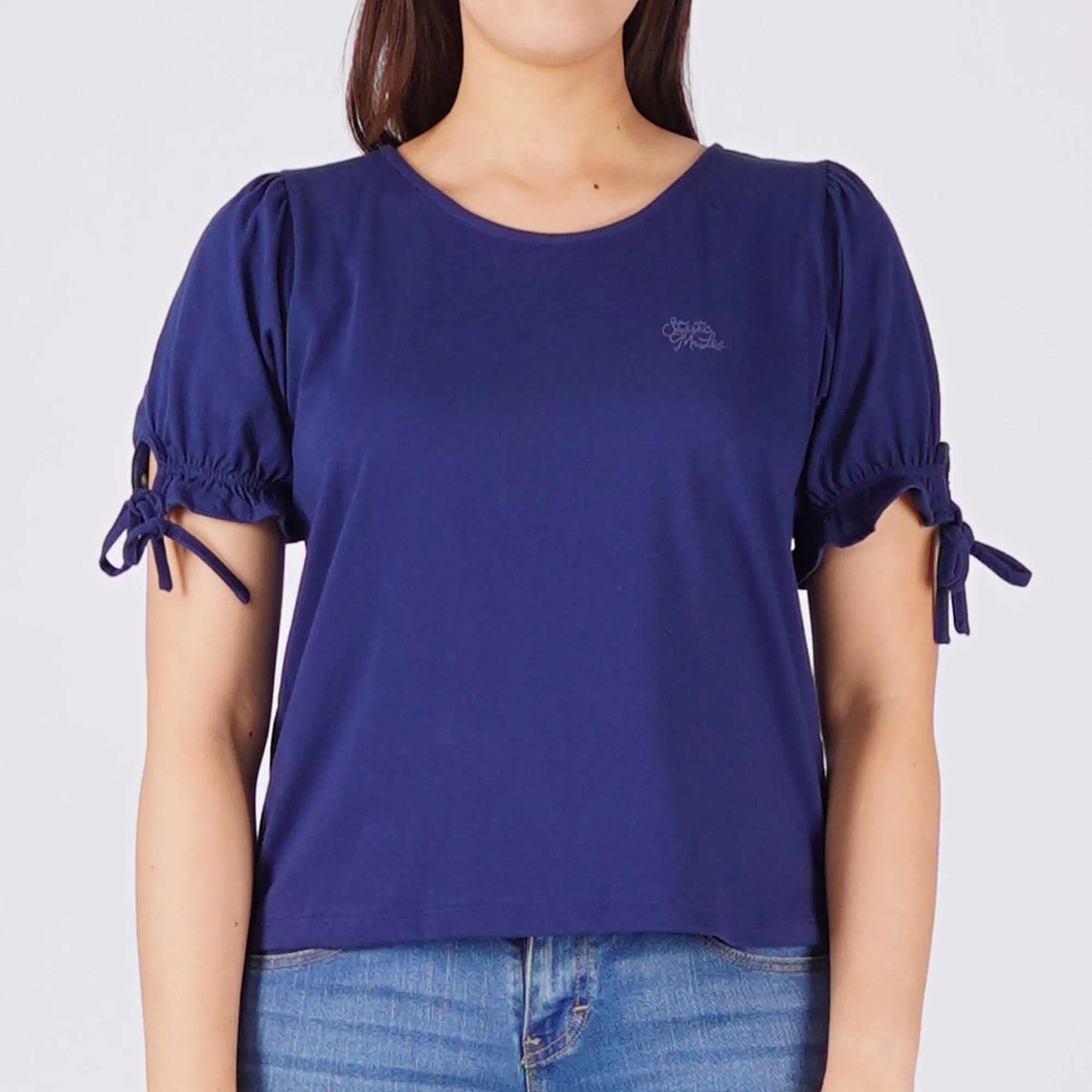 Stylistic Mr. Lee Ladies Basic Tees Boxy Fit 163333-U (Navy)