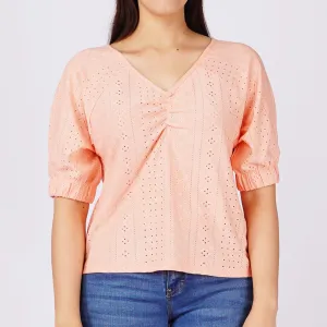 Stylistic Mr. Lee Ladies Basic Tees Boxy Fit 163728-U (Peach)
