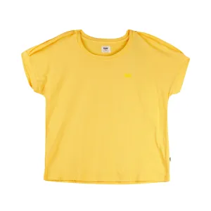 Stylistic Mr. Lee Ladies Basic Tees for Women Trendy Fashion High Quality Apparel Comfortable Casual Tops for Women Boxy Fit 144288-U (Yellow)