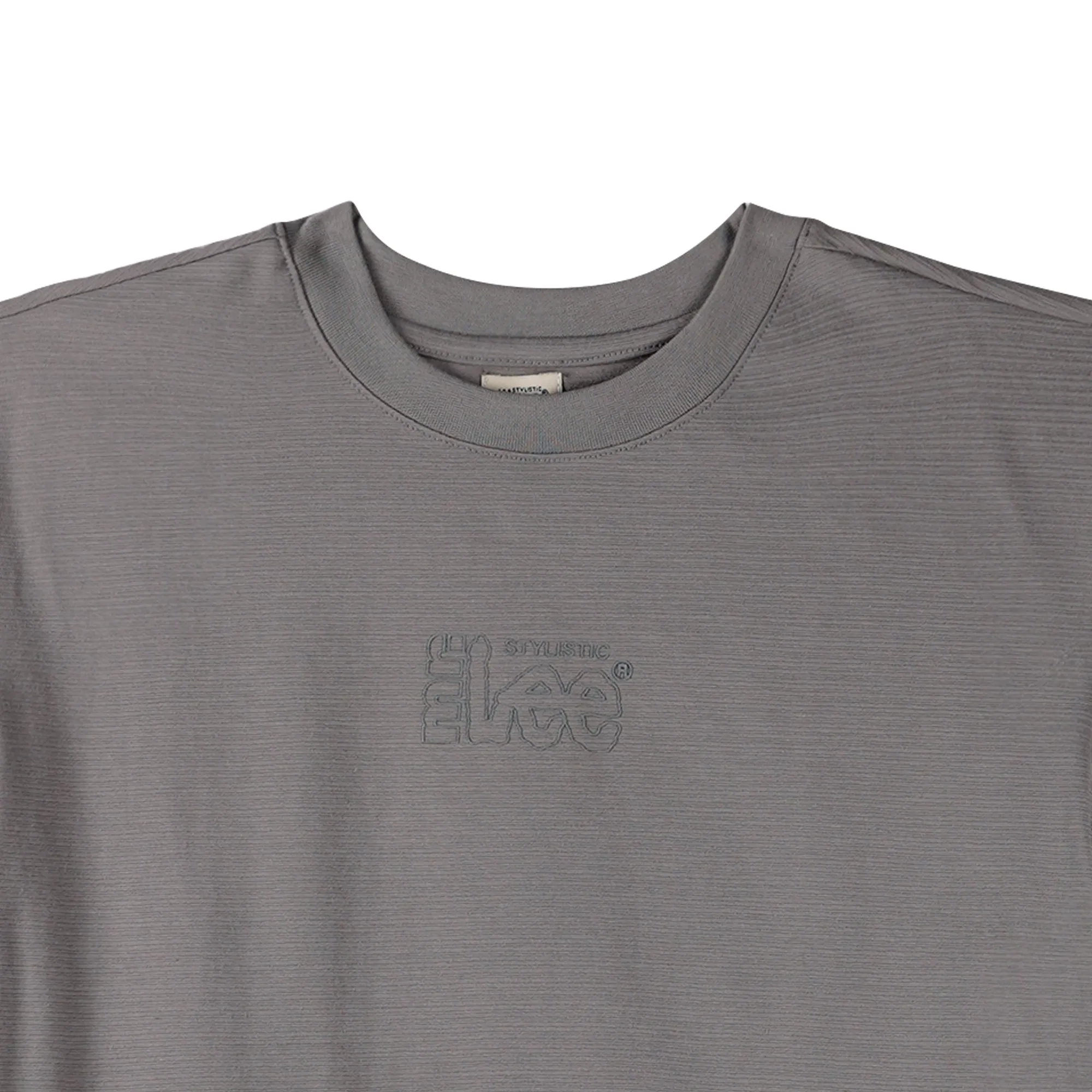 Stylistic Mr. Lee Ladies Basic Tees Missed Lycra Fabric Boxy Fit 154388 (Gray)