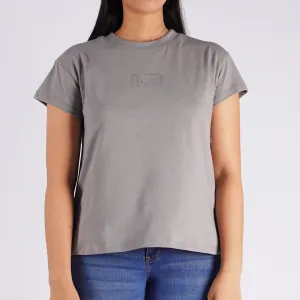 Stylistic Mr. Lee Ladies Basic Tees Missed Lycra Fabric Boxy Fit 154388 (Gray)