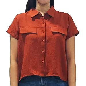 Stylistic Mr. Lee Ladies Basic Woven Shirt Boxy Fit 160465 (Rust)