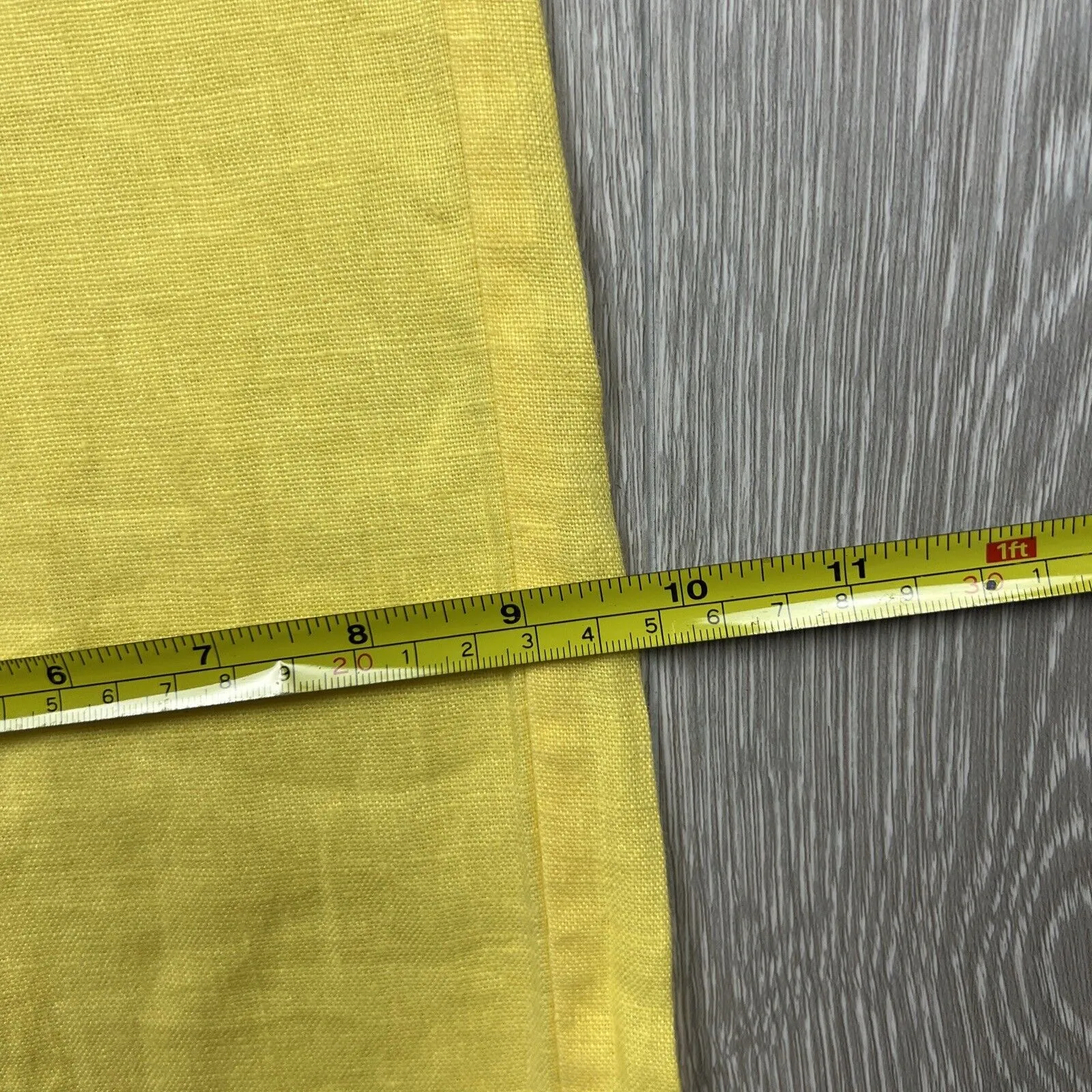 Subtitled Womens Yellow 100% Linen Wide Leg Pants Size Small (New)