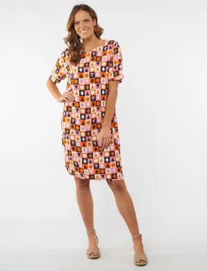 Summer Geo Shift Dress