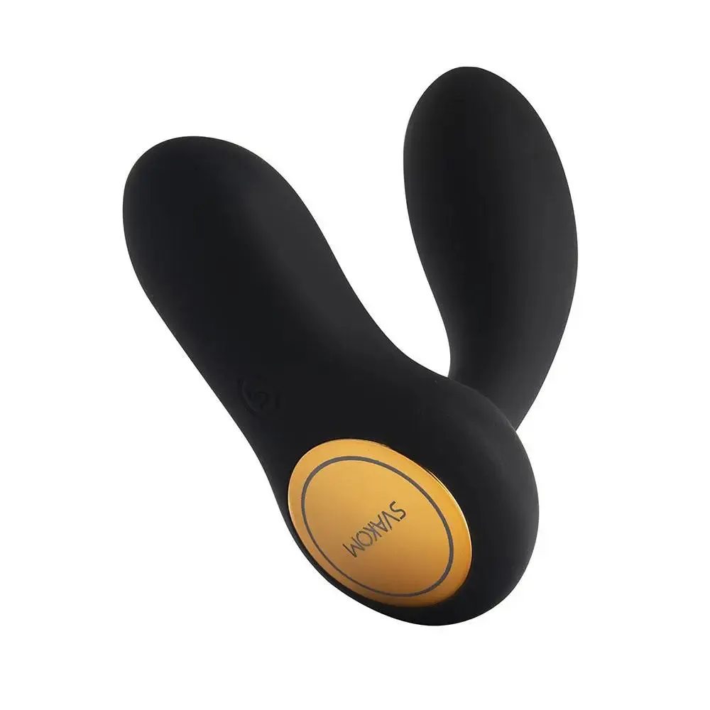 Svakom Silicone Black Rechargeable Prostate Massager with Dual Motors