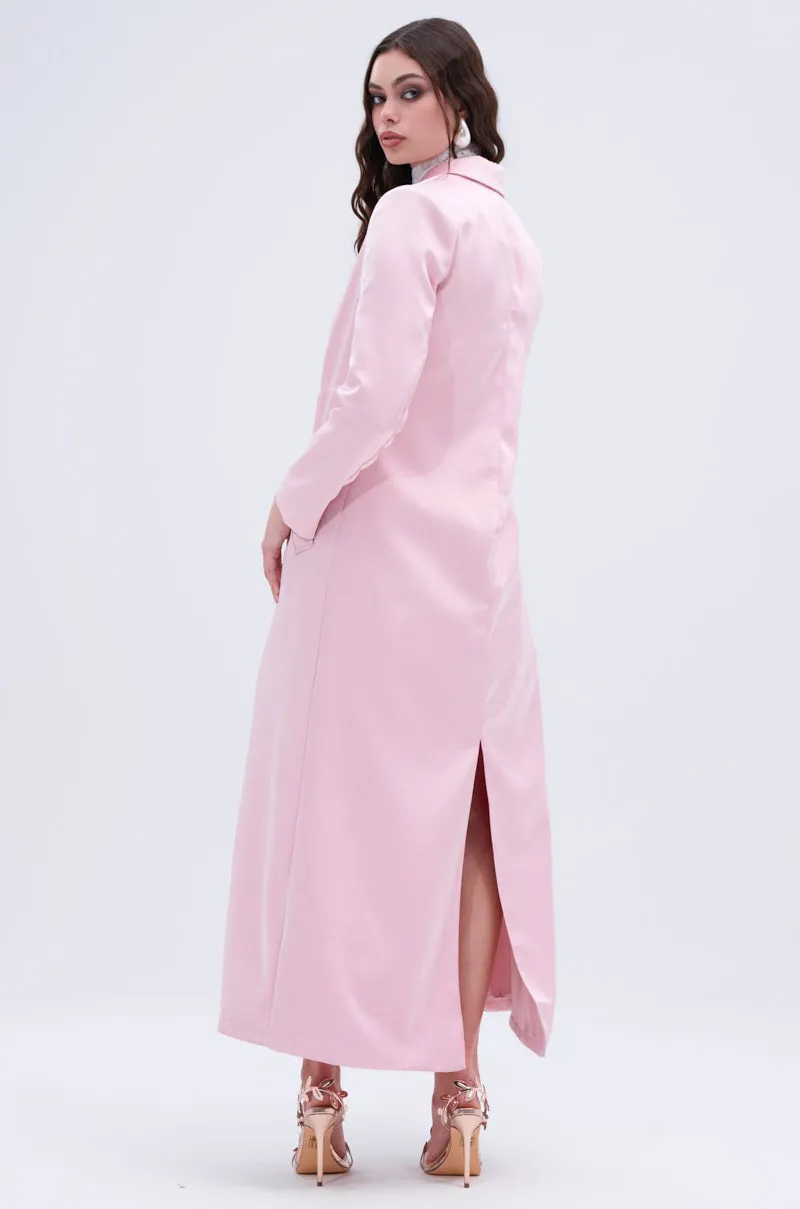 TAKE ME EVERYWHERE SATIN TRENCH