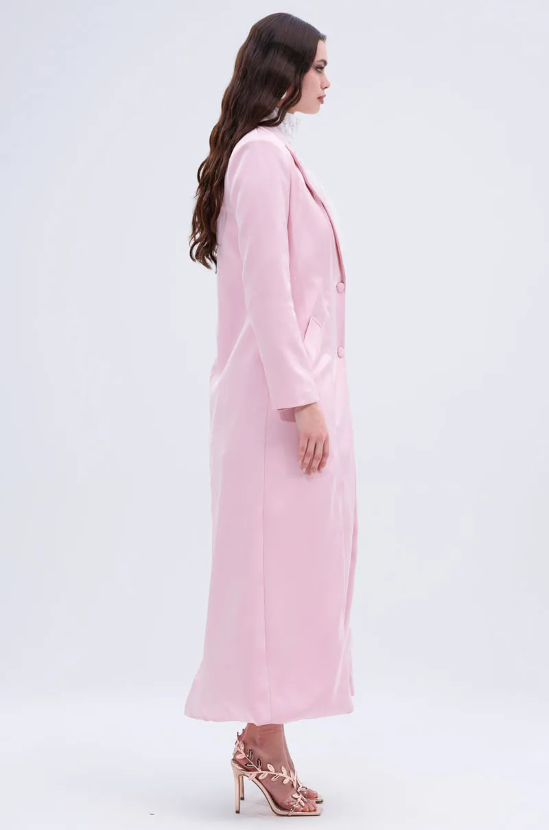 TAKE ME EVERYWHERE SATIN TRENCH