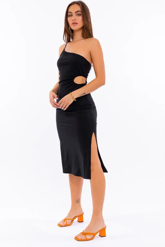 Tarde One Shoulder Midi Dress