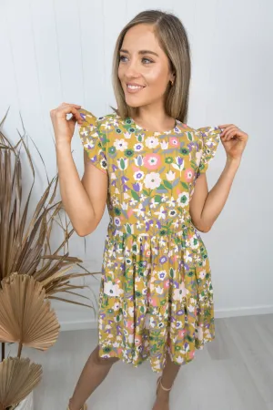 Taylor Dress -Mustard