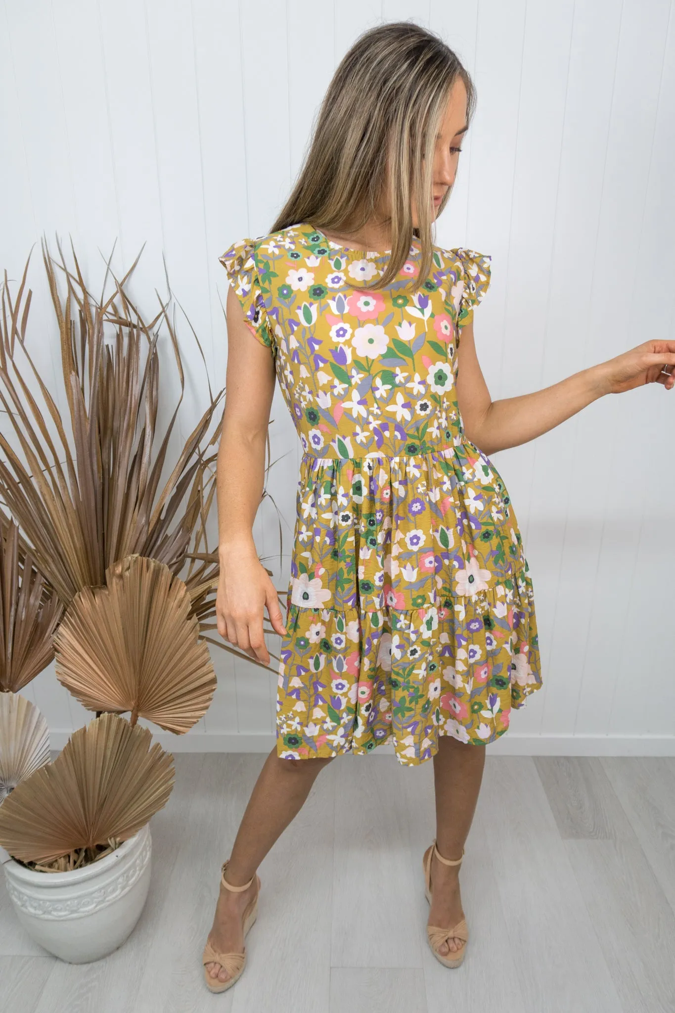 Taylor Dress -Mustard