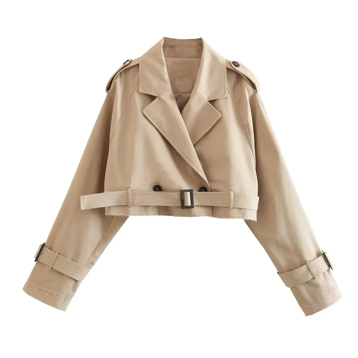 TESS | BELT CROPPED JACKET
