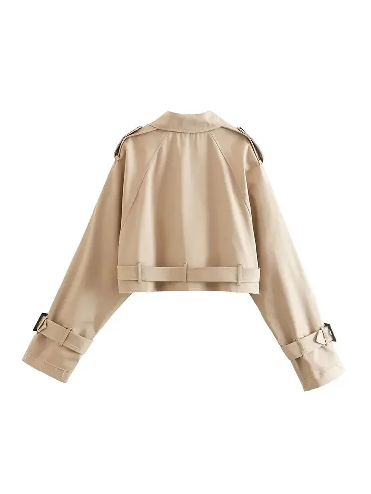 TESS | BELT CROPPED JACKET