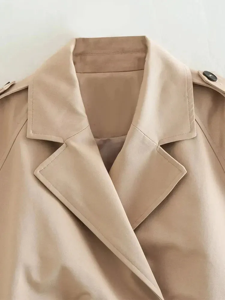 TESS | BELT CROPPED JACKET