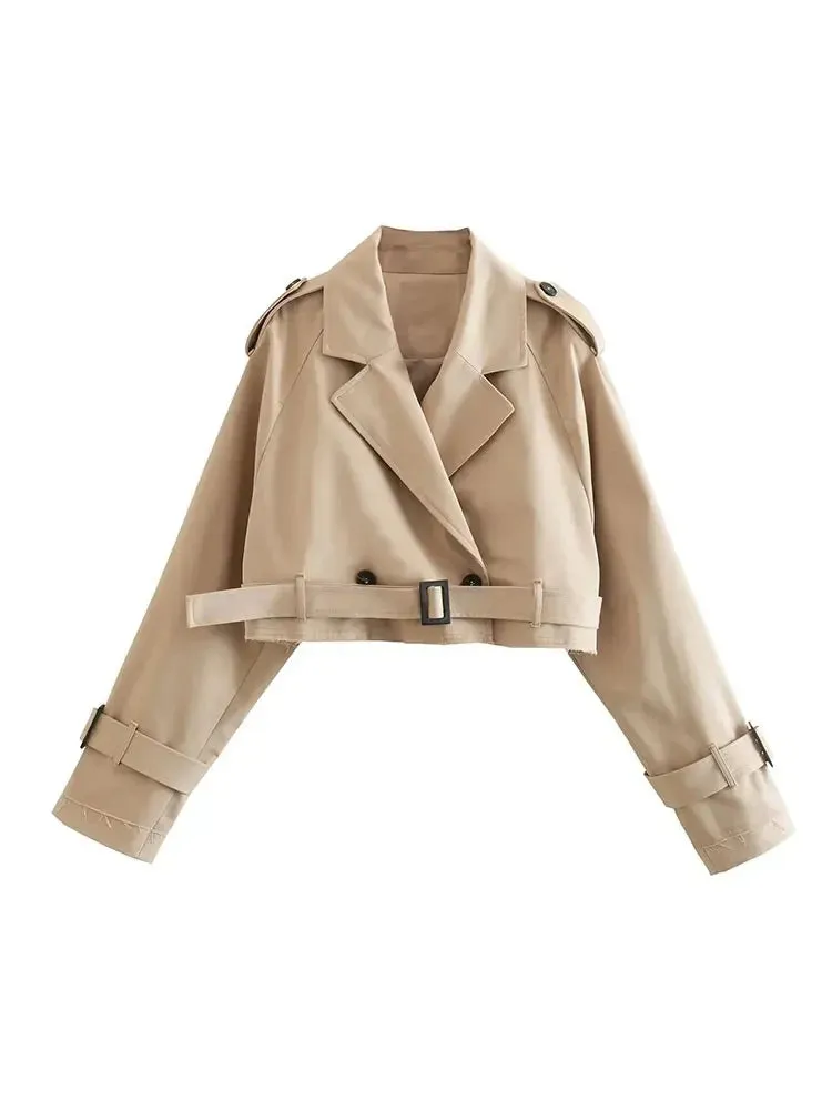 TESS | BELT CROPPED JACKET