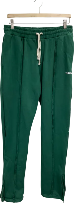 The Couture Club Green Raw Seam Straight Leg Joggers UK M