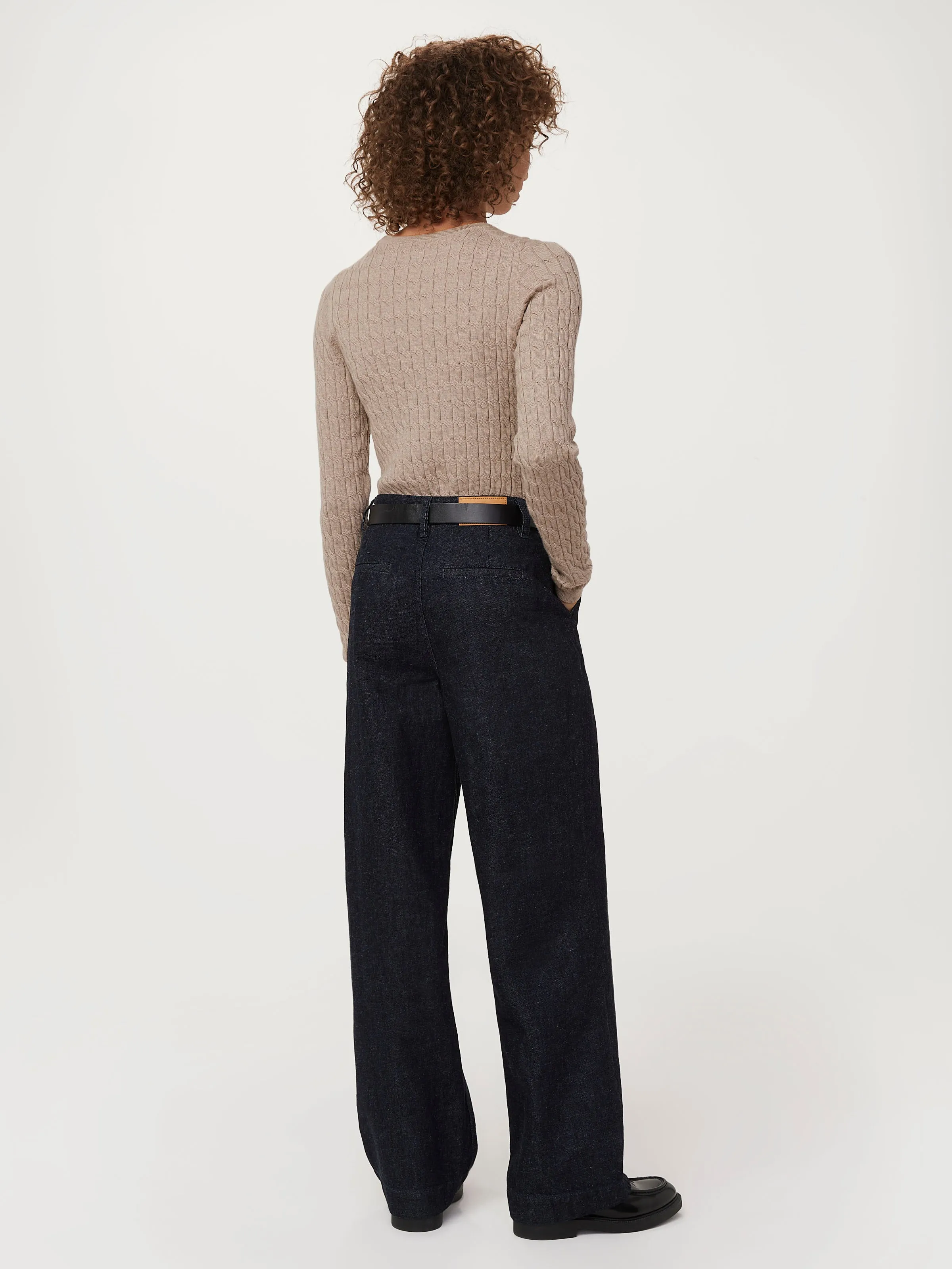 The Joni Wide Leg Jean in Dark Wash