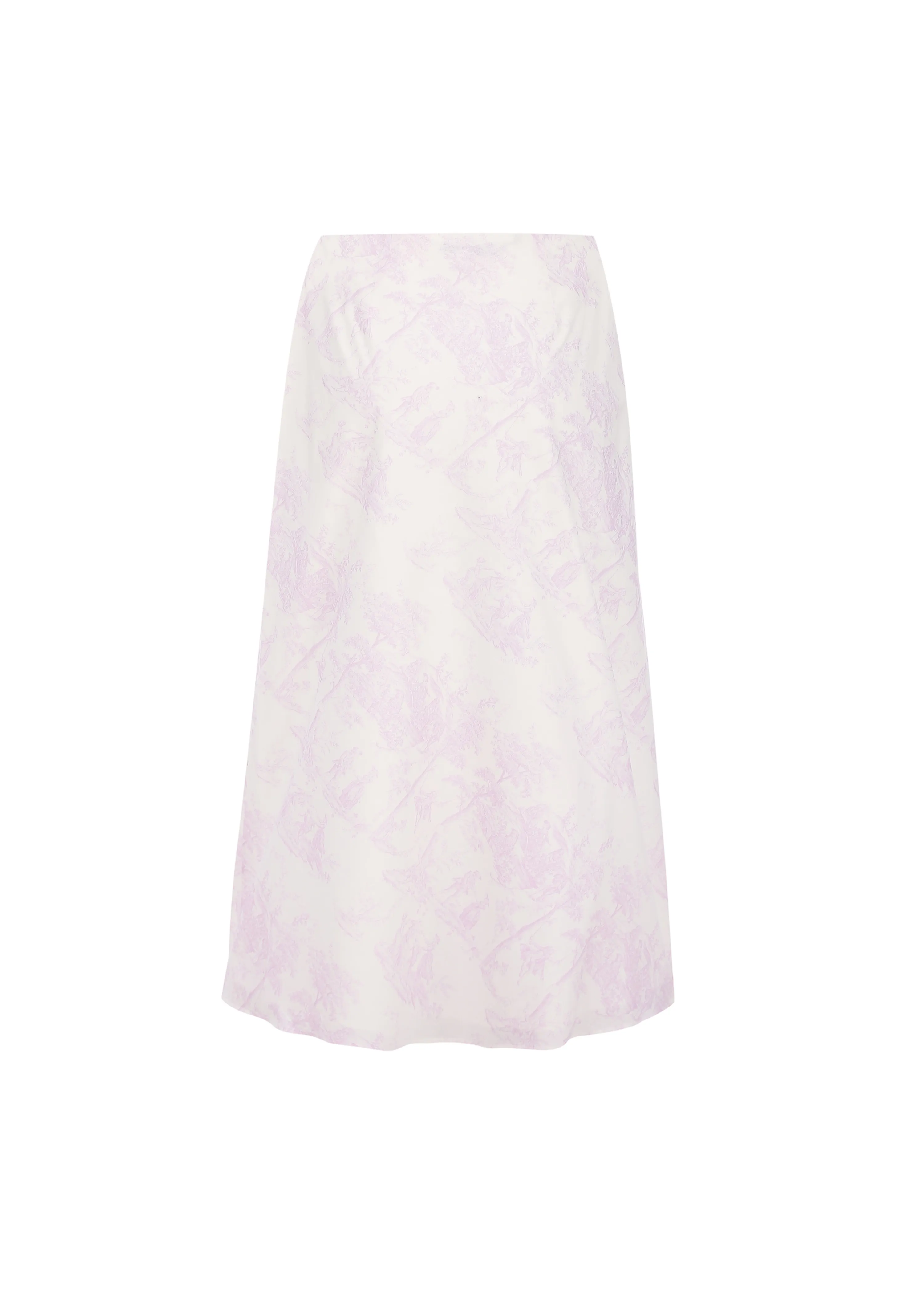 The Maiden Slip Skirt in Lilac Luxembourg