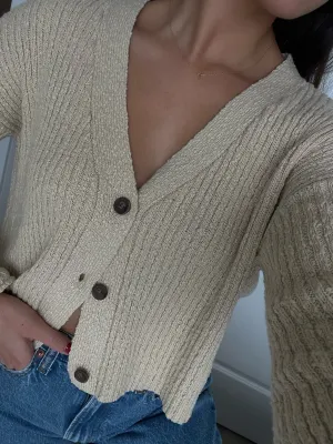 The Wrenly Cropped Cardigan-FINAL SALE
