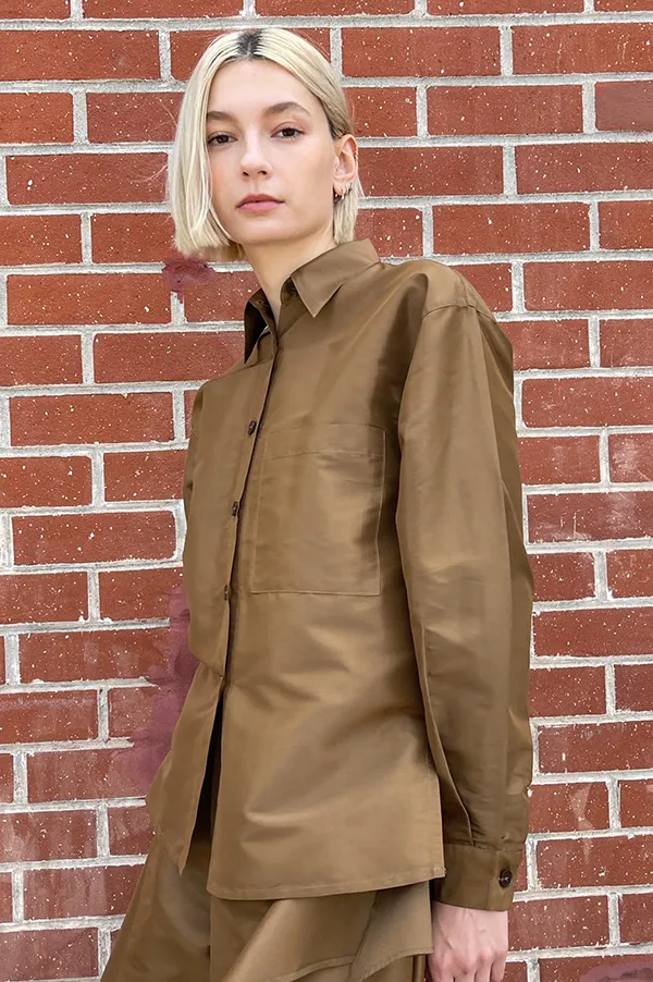 Tomo Shirt in Sepia (Sold Out)