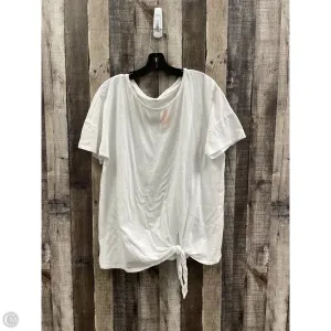 Top Short Sleeve By Eileen Fisher In Yellow, Size: M