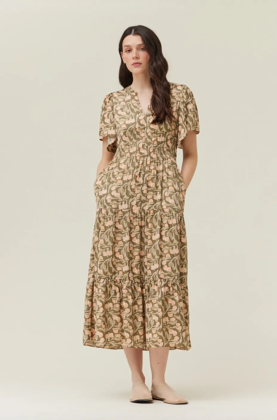Townes Dress -- Artichoke