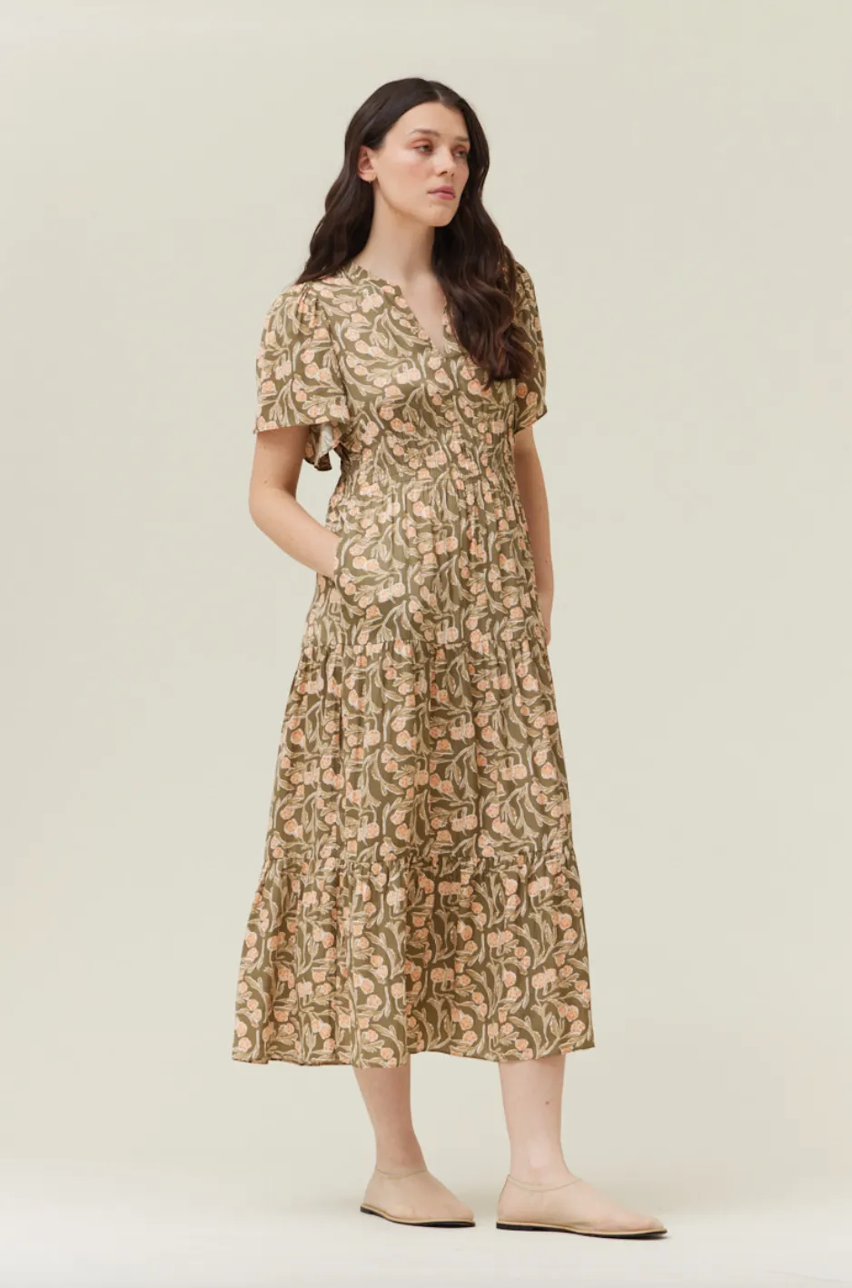 Townes Dress -- Artichoke