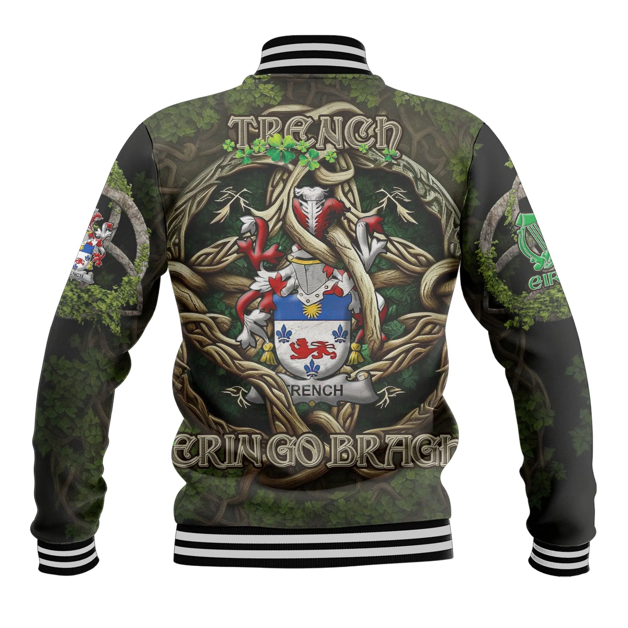 Trench Baseball Jackets Ireland Is My Root Style
