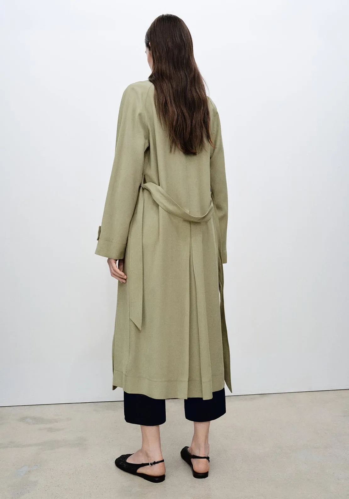 Trench Coat - Light/pastel Gray