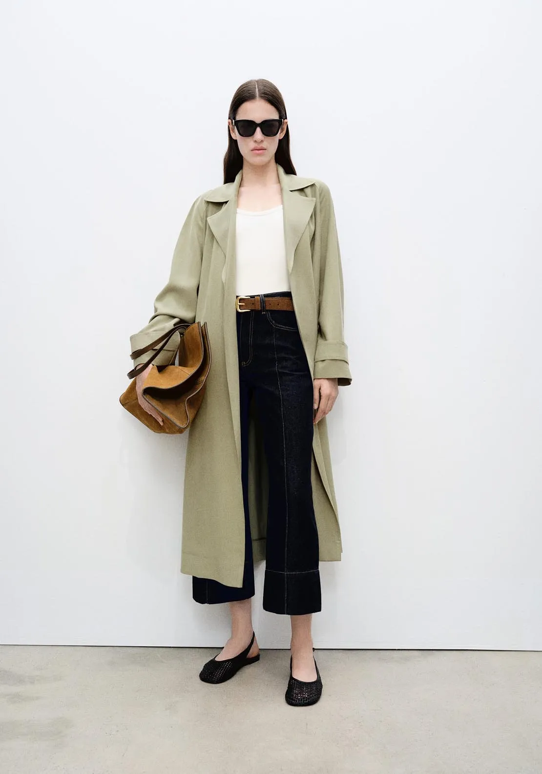 Trench Coat - Light/pastel Gray