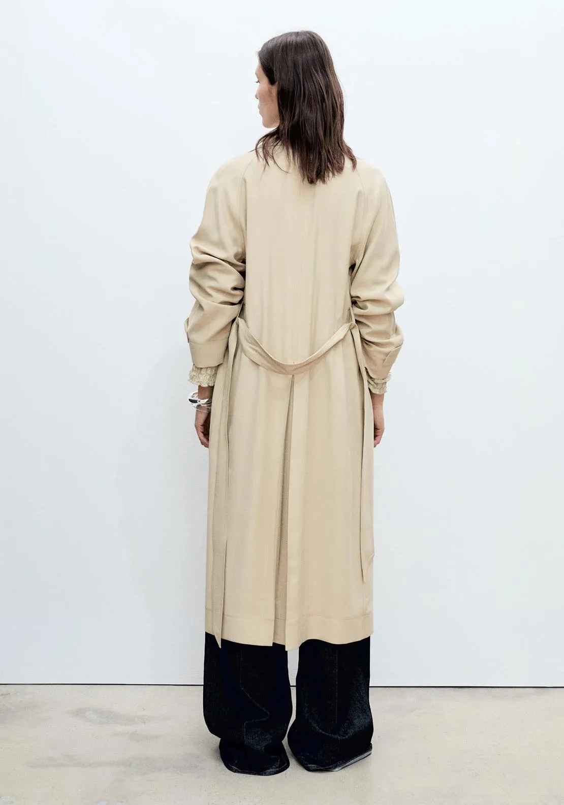 Trench Coat - Light/pastel Gray