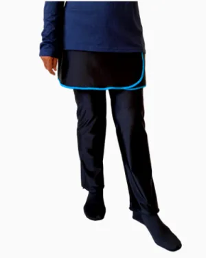 Turquoise Trimmed String SkirtPants