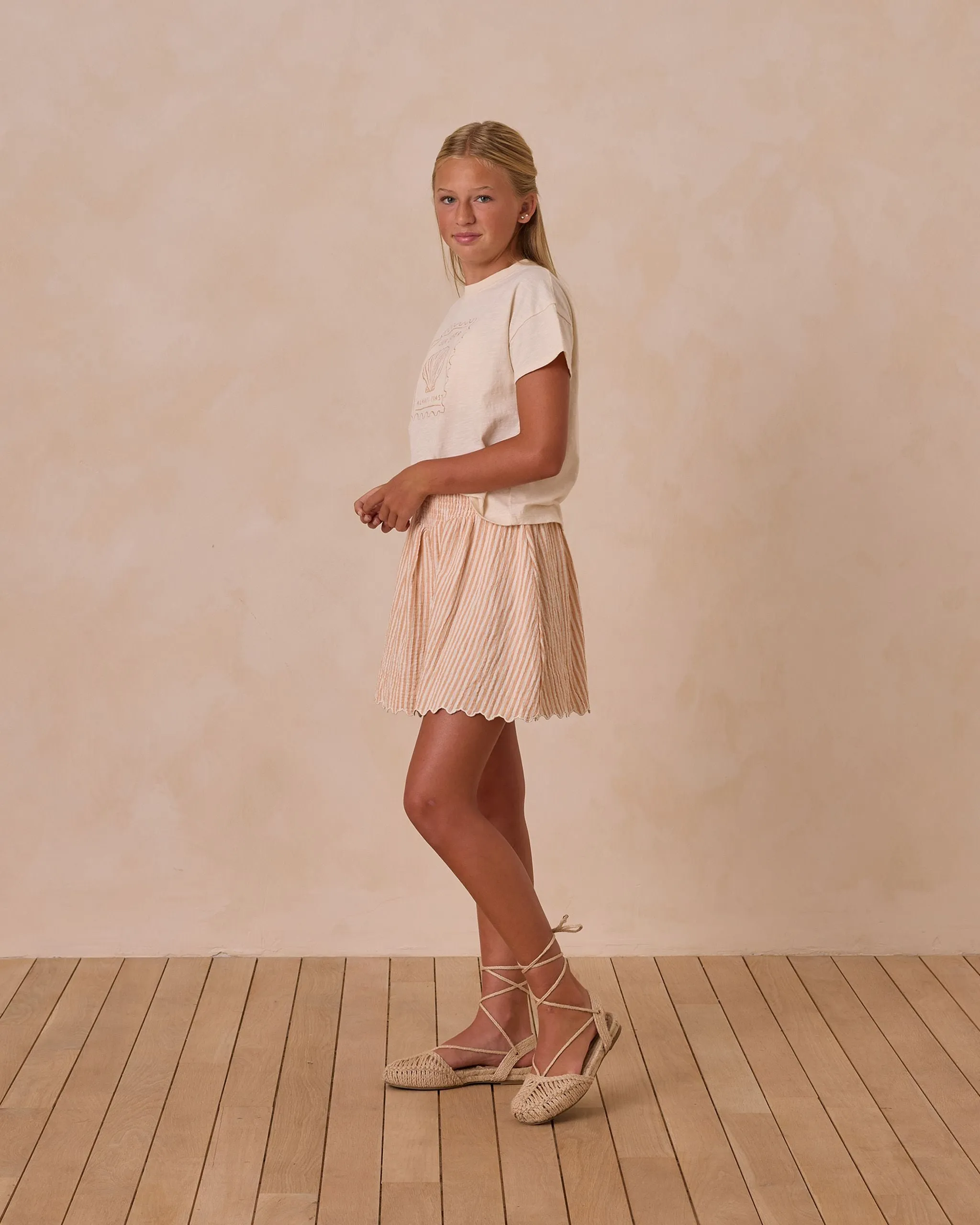 Tween Tops | Boxy Tee- Seashells | Rylee and Cru