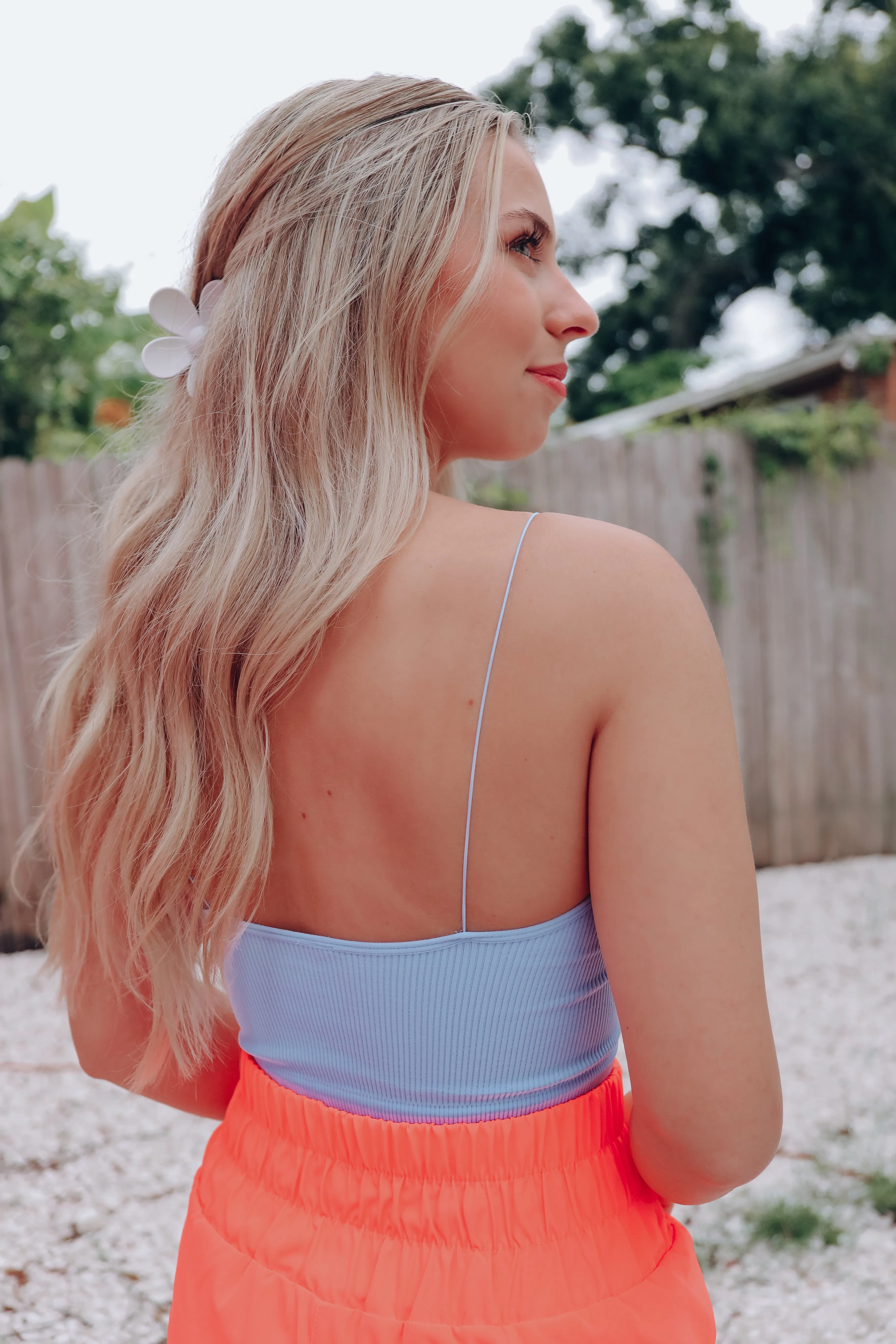 Ultimate Ribbed Brami - Light Blue