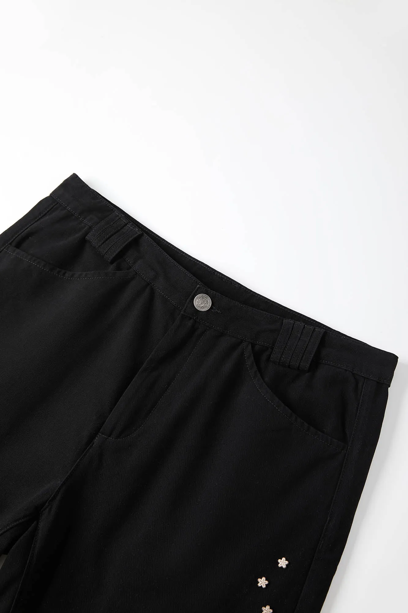 UnDeR20 SS25 Dragon Sakura Flared Wide-Leg Pants