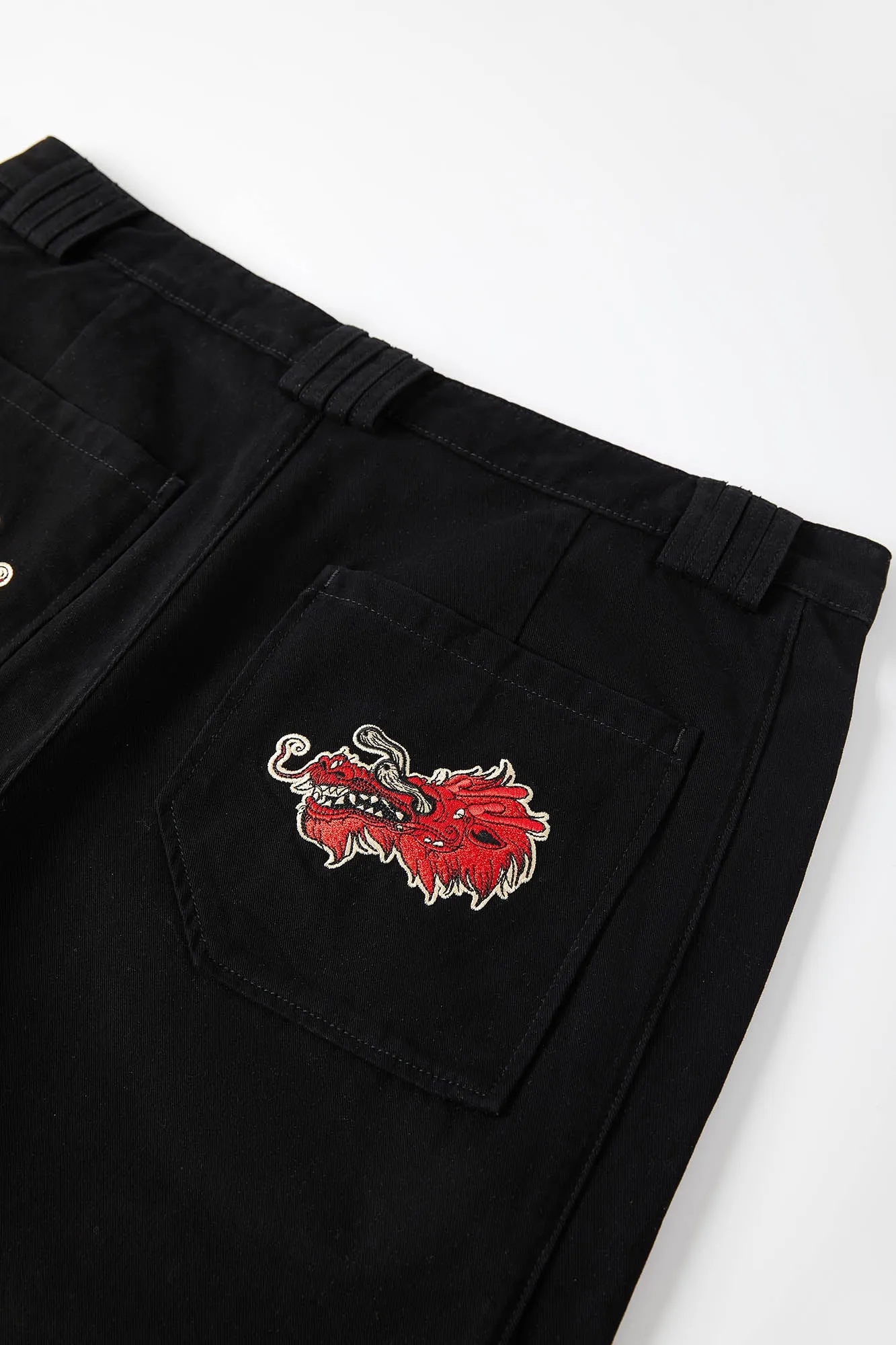 UnDeR20 SS25 Dragon Sakura Flared Wide-Leg Pants
