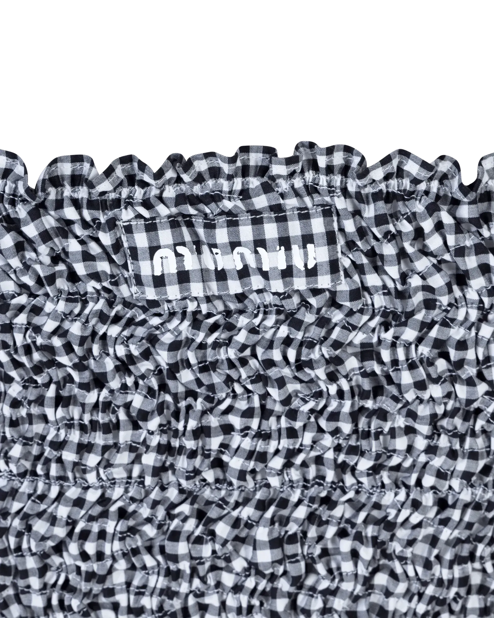 Vichy Checkered Bandeau Top