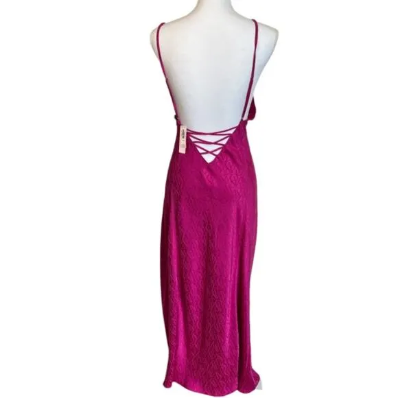 Victoria's Secret Icon Satin Midi Slip, Size XL Women's Lingerie Silky NWT