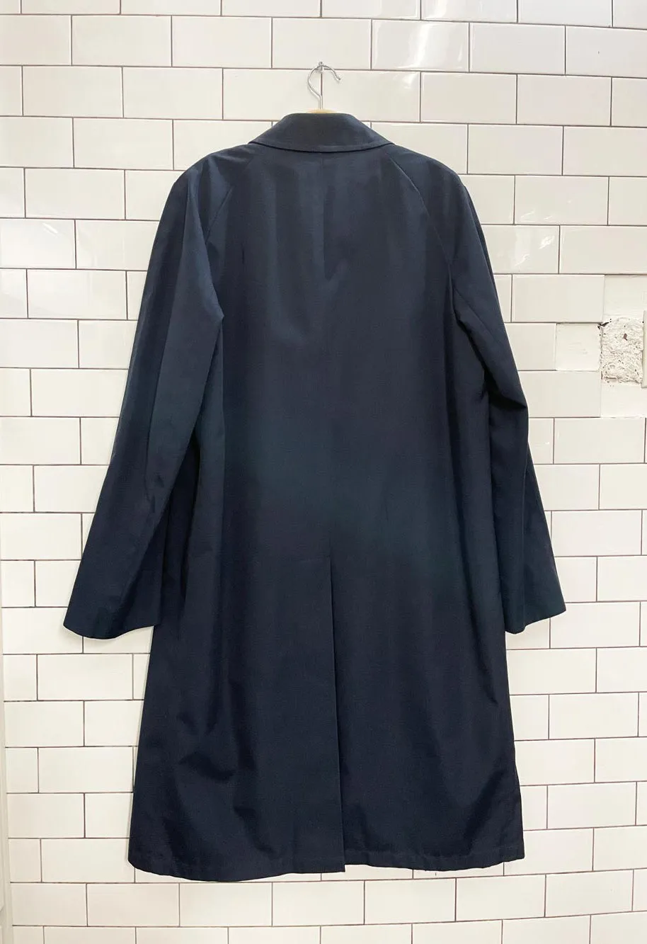 vintage 80s sears trench w nova check liner