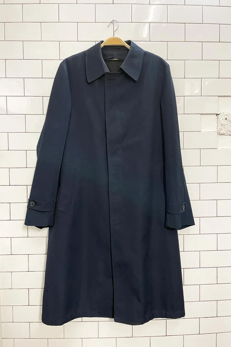 vintage 80s sears trench w nova check liner