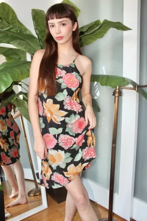 Vintage 90s Dreamy Floral Midi Dress (S)