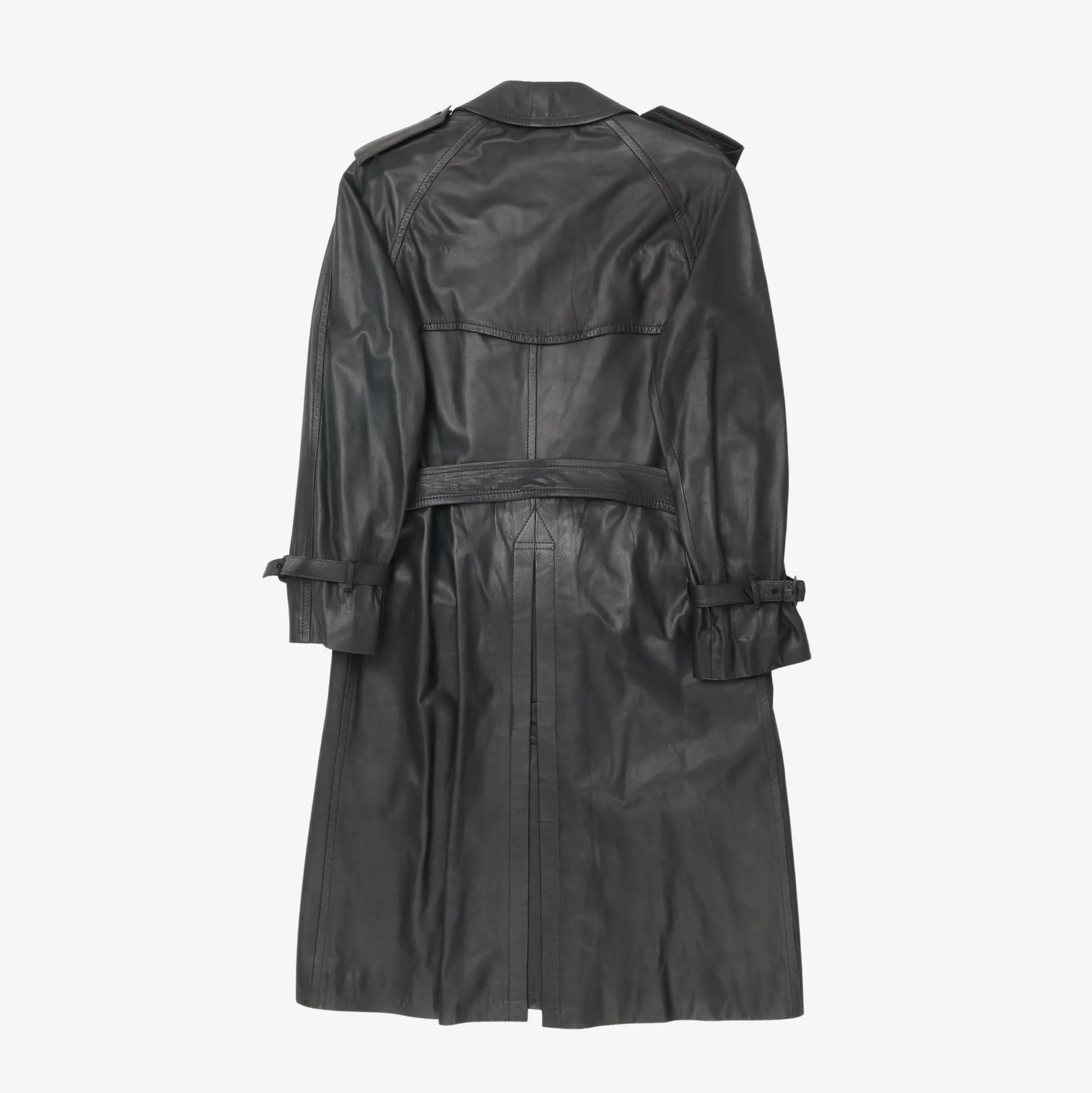 Vintage Leather Trench Coat