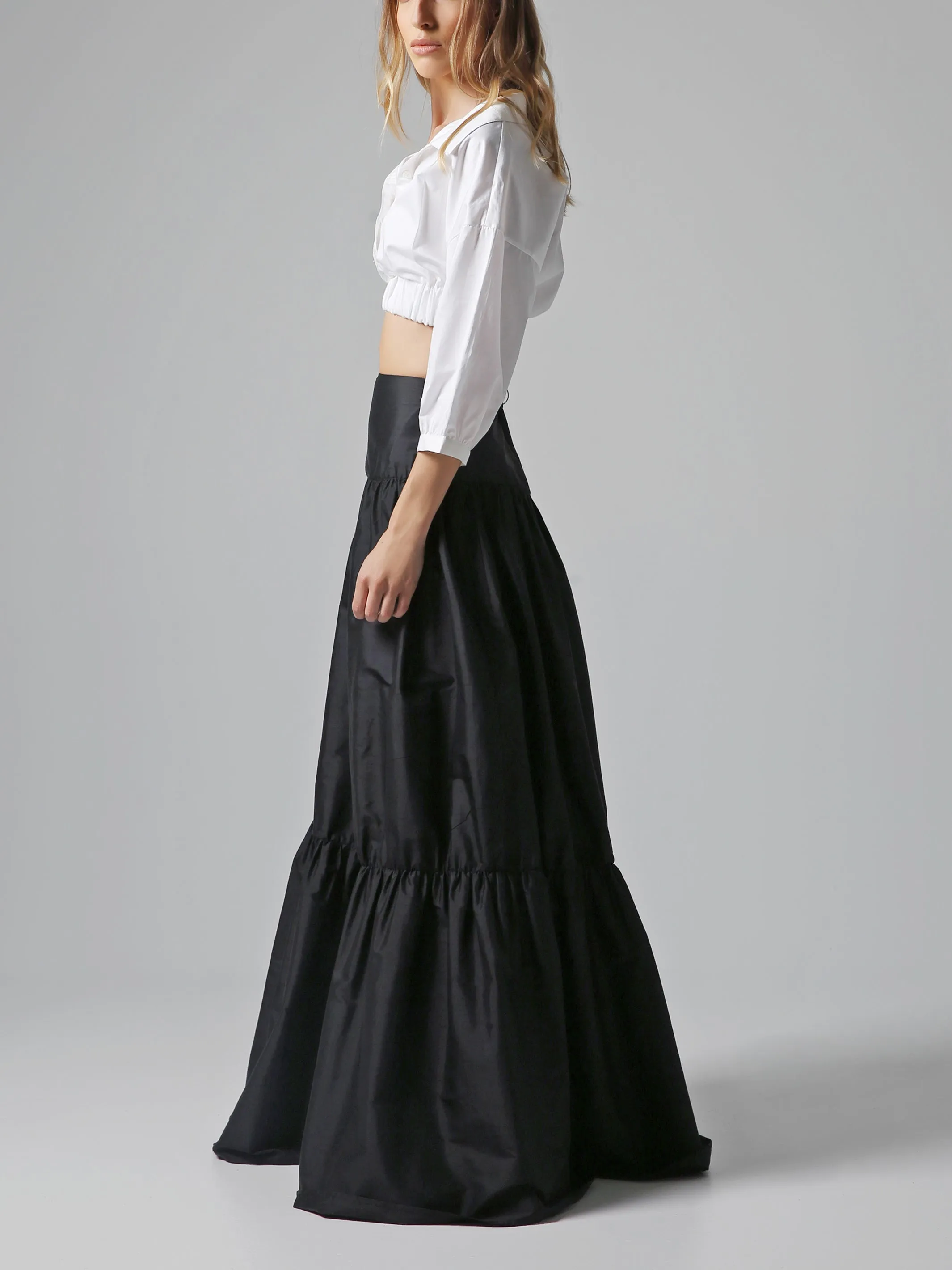 Visaltes Cropped Poplin Blouse