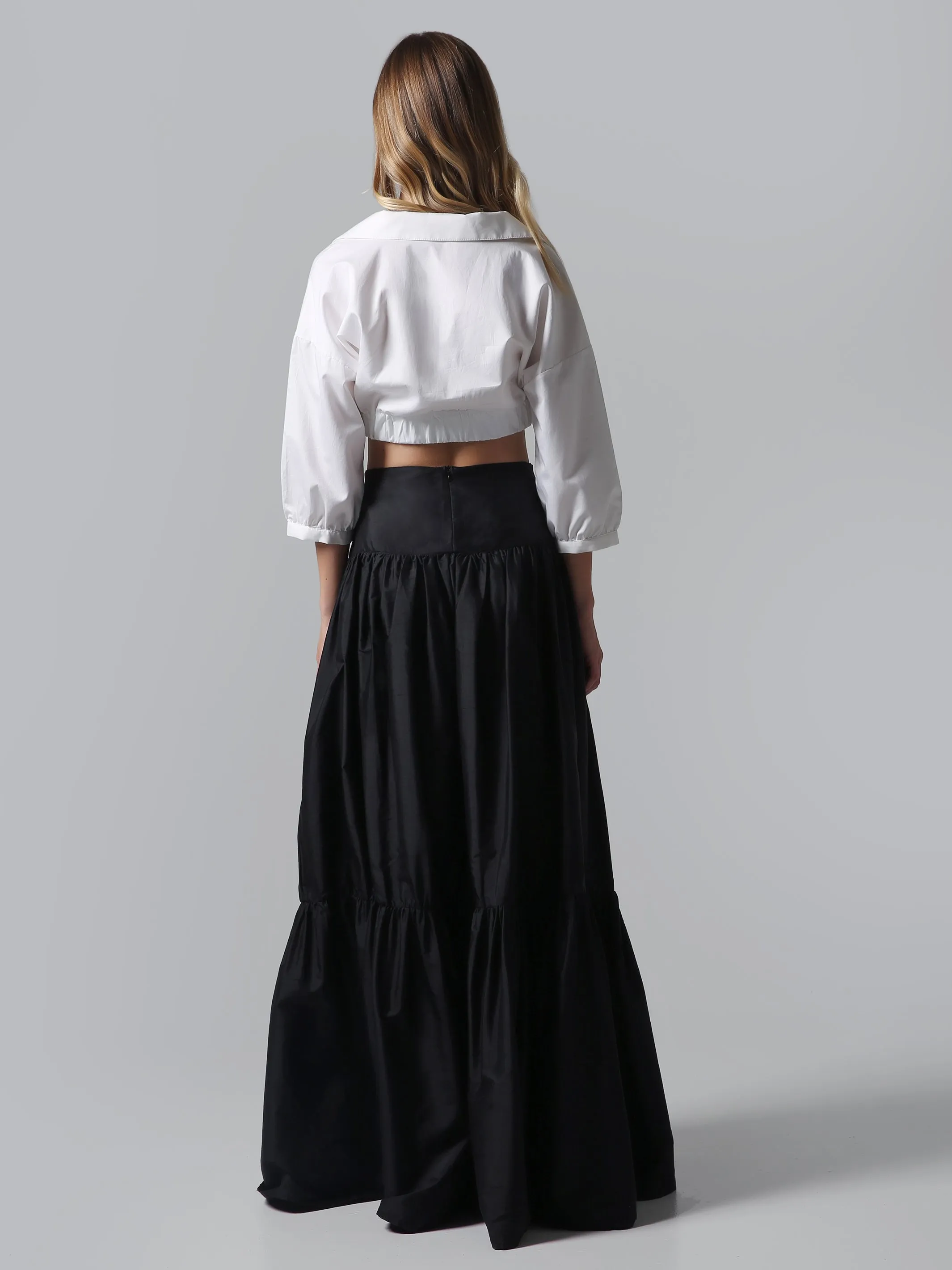 Visaltes Cropped Poplin Blouse