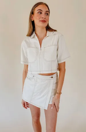 WHAT'S THE STITCH CROPPED TOP