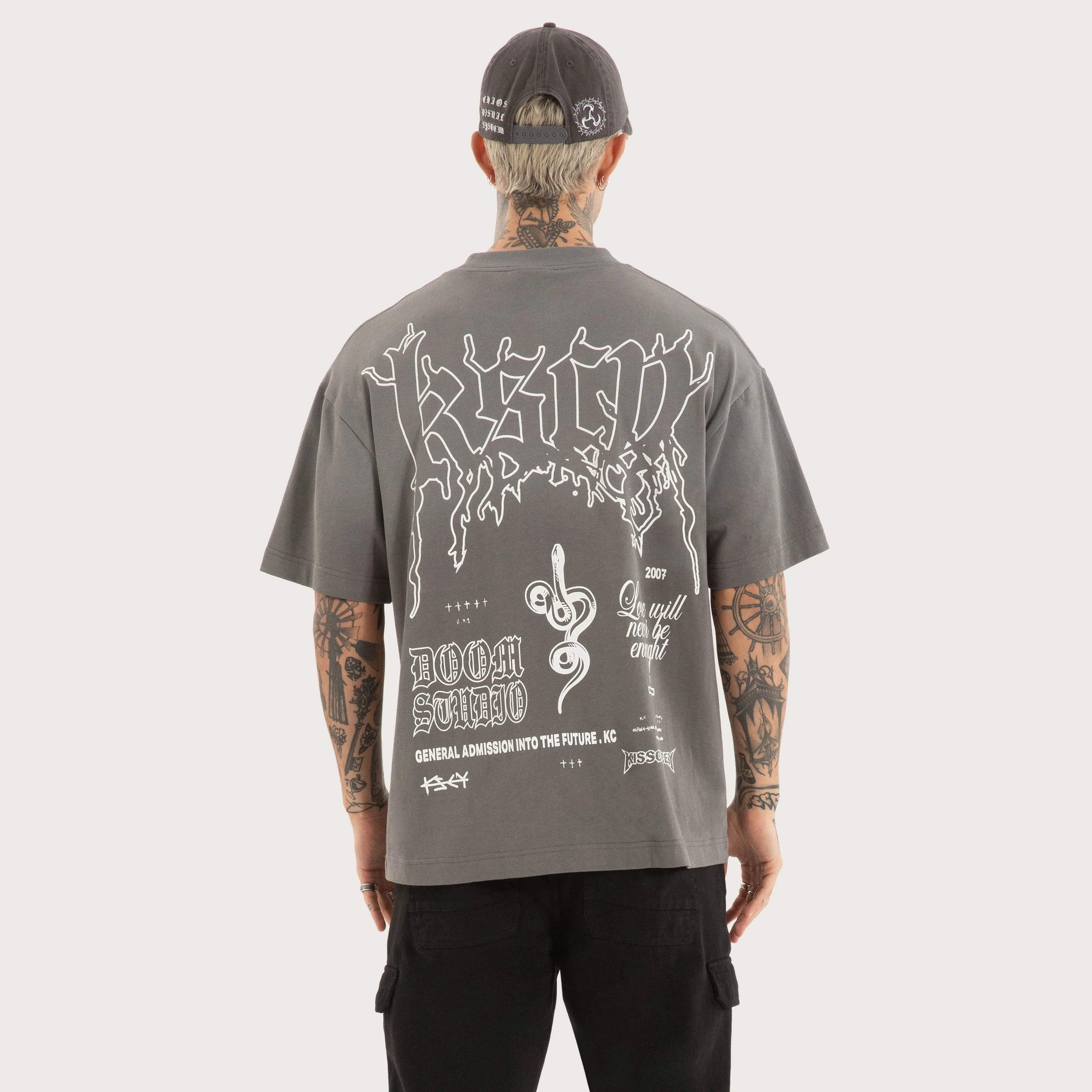Whisper Street Tee Charcoal