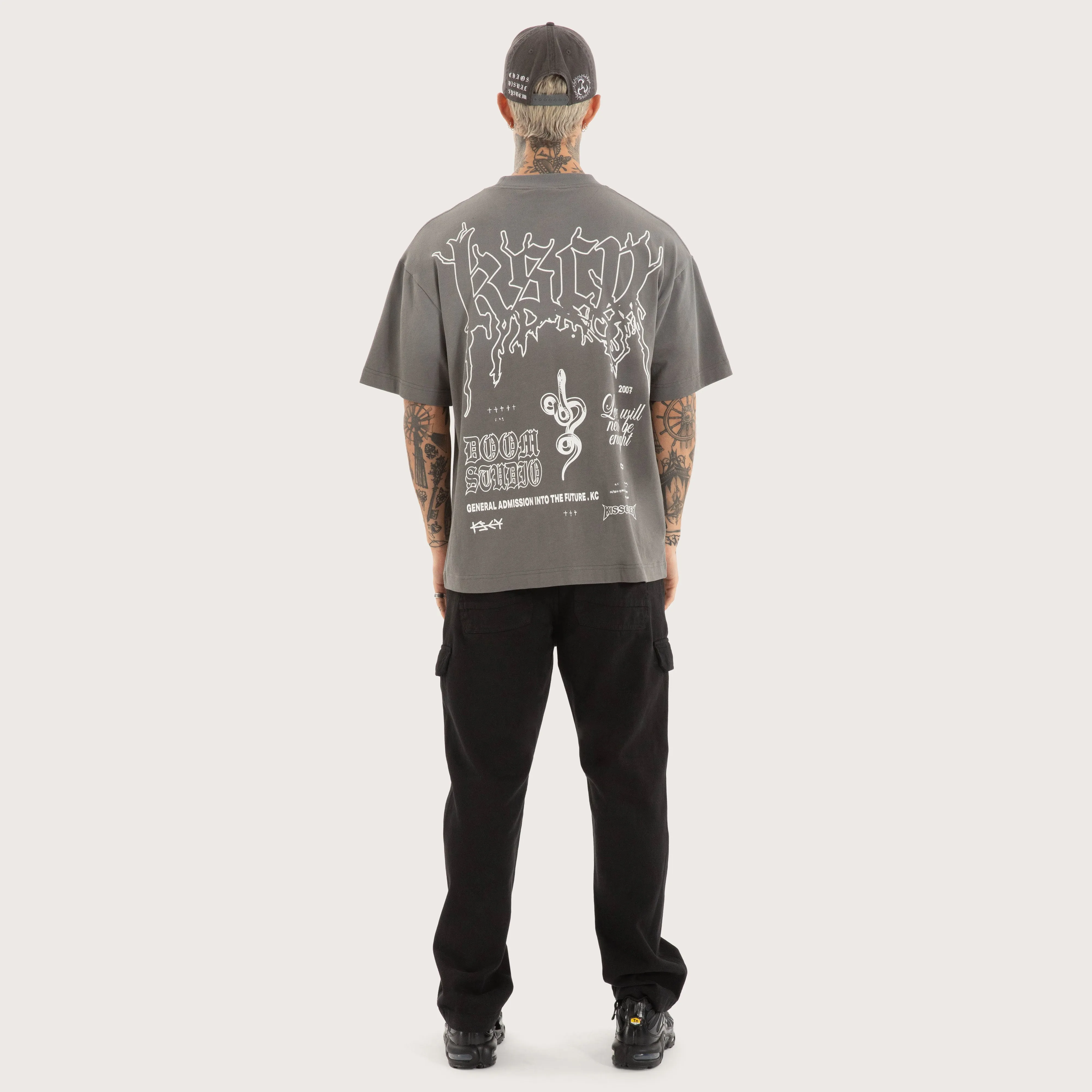 Whisper Street Tee Charcoal