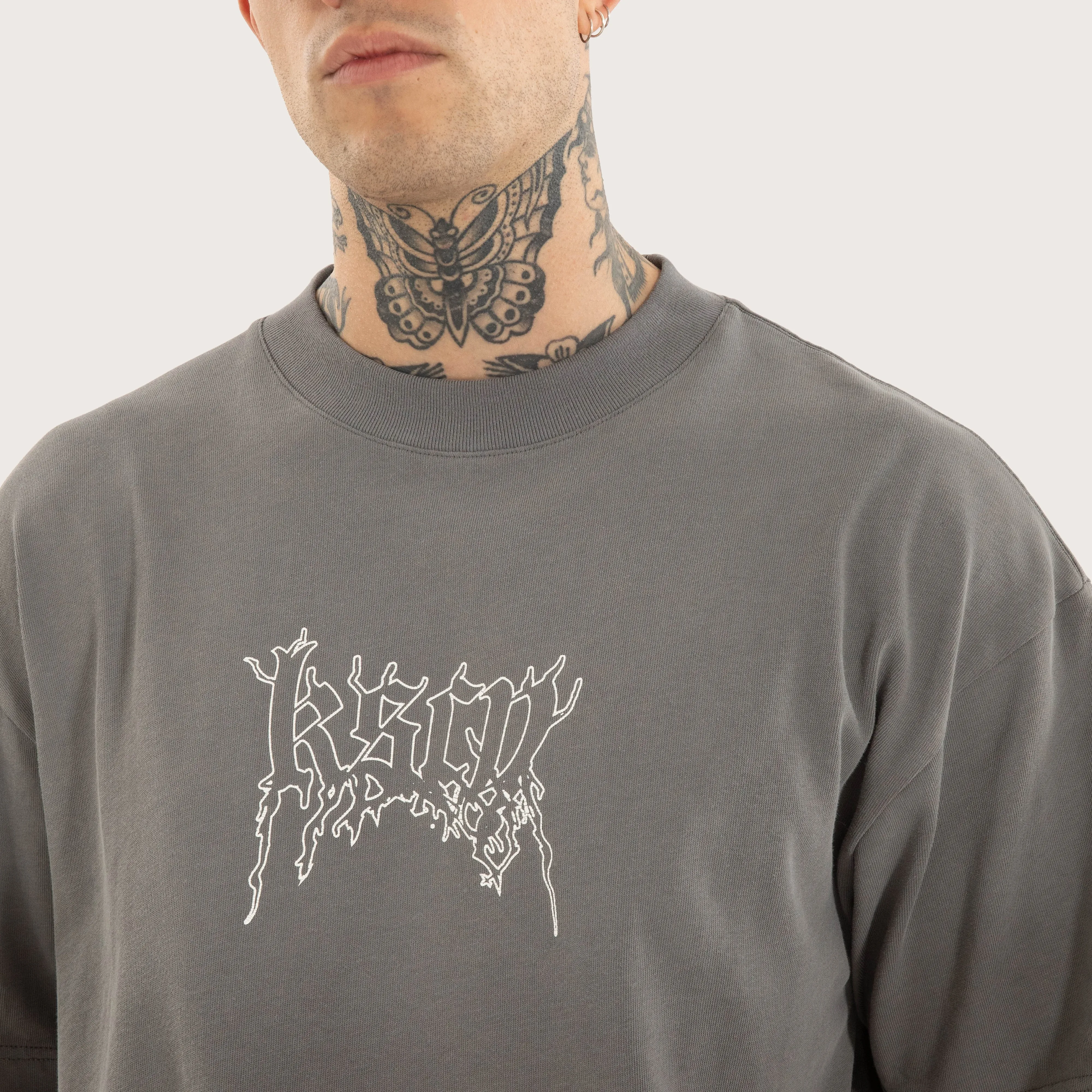 Whisper Street Tee Charcoal